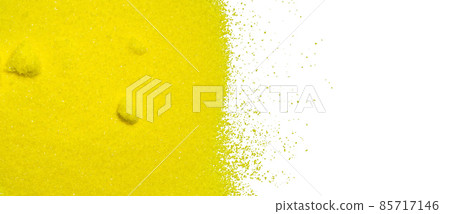 Potassium chromate, yellow solid salt of the chromate anion. A common laboratory chemical use in industrial. Science background. Top View Potassium chromate, yellow solid salt of the chromate anion. A common laboratory chemical use in industrial. Science background. Top View 85717146