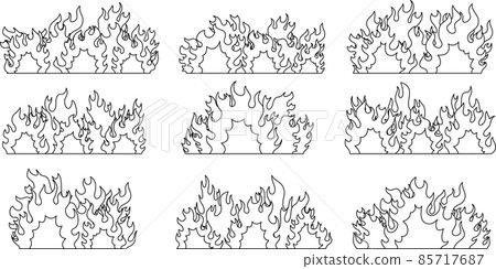 燃燒的火焰 燃燒的爆炸 火 85717687