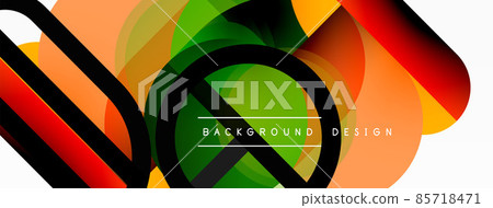 Creative geometric wallpaper. Minimal circle triangle and square line abstract background. Vector illustration for wallpaper banner background or landing page Creative geometric wallpaper. Minimal circle triangle and square line abstract background. Vector illustration for wallpaper banner background or landing page 85718471
