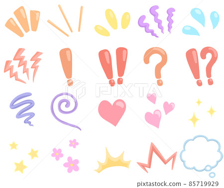Emotional expression icon set Emotional expression icon set 85719929
