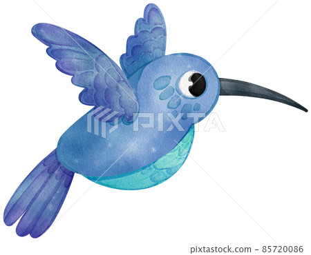 Funny little tit bird watercolor illustration. Hand drawn realistic europe song bird. Funny little tit bird watercolor illustration. Hand drawn realistic europe song bird. 85720086