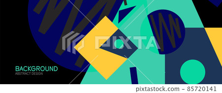 Abstract background with blocks, lines, geometric shapes. Techno or business concept for wallpaper, banner, background, landing page Abstract background with blocks, lines, geometric shapes. Techno or business concept for wallpaper, banner, background, landing page 85720141