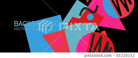 Abstract background with blocks, lines, geometric shapes. Techno or business concept for wallpaper, banner, background, landing page Abstract background with blocks, lines, geometric shapes. Techno or business concept for wallpaper, banner, background, landing page 85720152