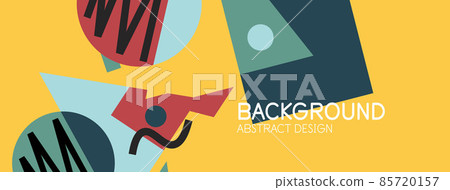 Abstract background with blocks, lines, geometric shapes. Techno or business concept for wallpaper, banner, background, landing page Abstract background with blocks, lines, geometric shapes. Techno or business concept for wallpaper, banner, background, landing page 85720157