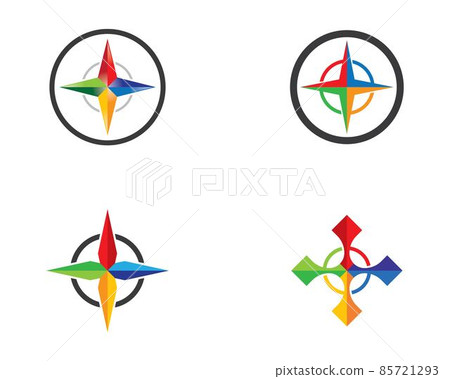 Compass symbol vector icon 85721293
