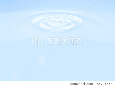 Transparent liquid, water, background material with ripples spread by drops 85721532