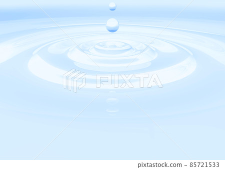 Transparent liquid, water, background material with ripples spread by drops 85721533