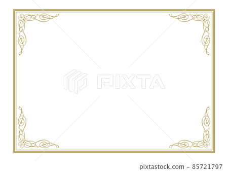 Antique style elegant frame - Stock Illustration [85721797] - PIXTA