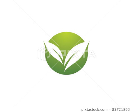 Leaf symbol vector icon 85721893