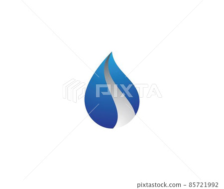 Water drop vector icon 85721992