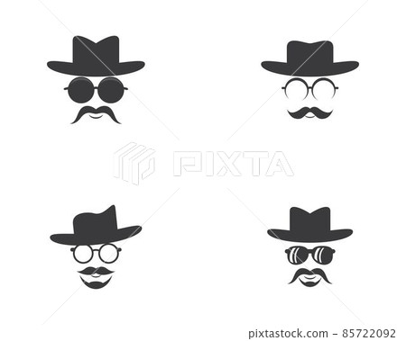 Cowboy hat symbol vector icon Cowboy hat symbol vector icon 85722092