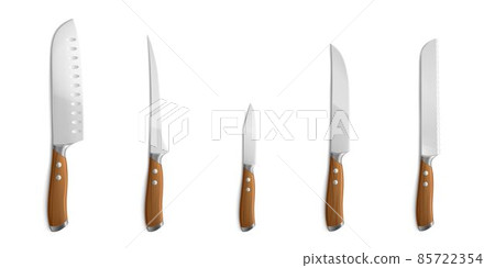 Chef knives, kitchen tools with steel blades Chef knives, kitchen tools with steel blades 85722354