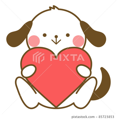 Dog with a heart Dog with a heart 85723853