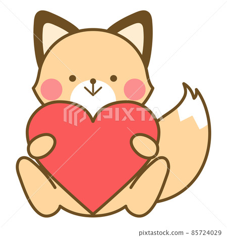 Fox with a heart Fox with a heart 85724029