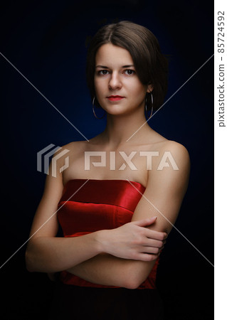 serious caucasian transgender 85724592