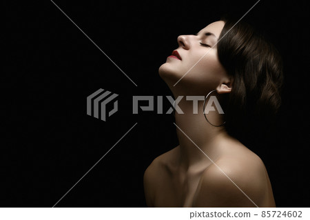 sensual woman in dark sensual woman in dark 85724602