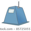 Illustration of tent type sauna 85725055