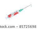 Coronavirus vaccine in a syringe. Symbolic image of a vaccine 85725698