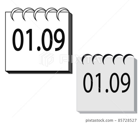 Flat calendar Icon. Calendar on the wall. illustration. 85728527