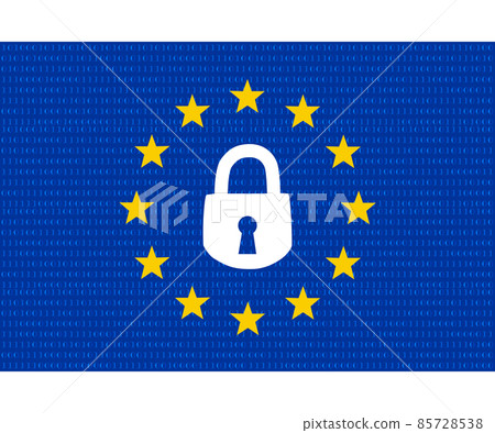 Gdpr concept, data protection, lock locked password 85728538