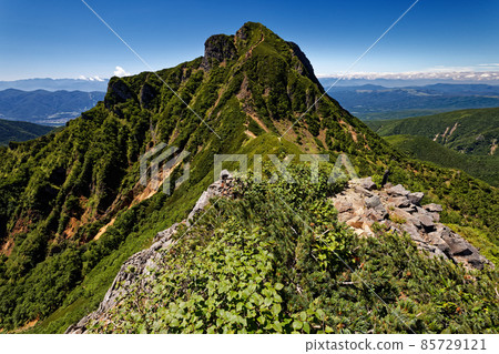 從中岳看到的八嶽山脈和阿彌陀岳 85729121