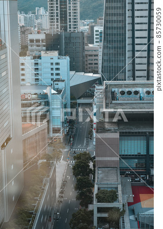 Street in Xinyi District, Taipei 85730059