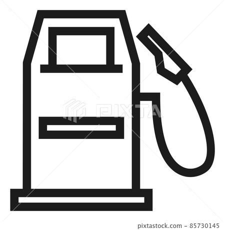 Gas station icon. Gasoline pump machine in linear style Gas station icon. Gasoline pump machine in linear style 85730145