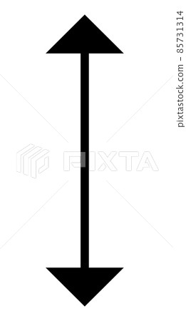 North south resize cursor. Vertical arrow icon North south resize cursor. Vertical arrow icon 85731314