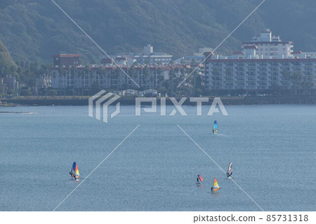 Windsurfing in Kamakura 85731318