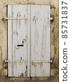 Shutters White Old Closed France 85731837