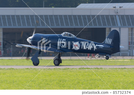 Royal Australian Navy Sea Fury carrier-capable fighter takeoff 85732374