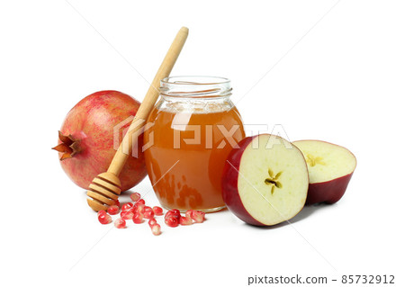 Rosh hashanah concept isolated on white background 85732912
