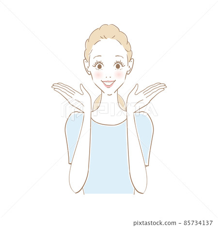比較女性面部表情 比較女性面部表情 85734137