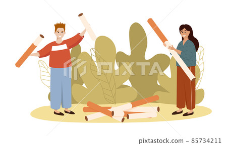 Stop Smoking, Healthy Lifestyle Start, Unhealthy Habit Quit, Lungs Diseases Prevention Flat Vector Concept. Healthy lifestyle and improvement of wellness of organism. Stop Smoking, Healthy Lifestyle Start, Unhealthy Habit Quit, Lungs Diseases Prevention Flat Vector Concept. Healthy lifestyle and improvement of wellness of organism. 85734211