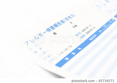Allergic test results 85738571