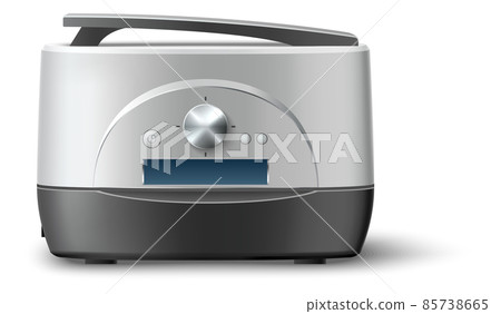 Realistic multicooker. Electric rice maker machine. Steam crockpot Realistic multicooker. Electric rice maker machine. Steam crockpot 85738665