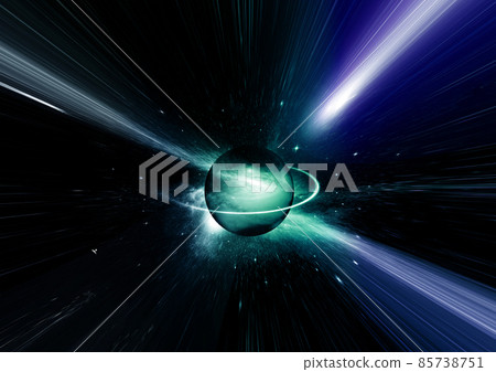 galaxy in a free space. 3D rendering 85738751