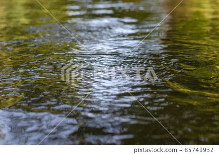 A ripple on the surface of a forest river or stream. A ripple on the surface of a forest river or stream. 85741932