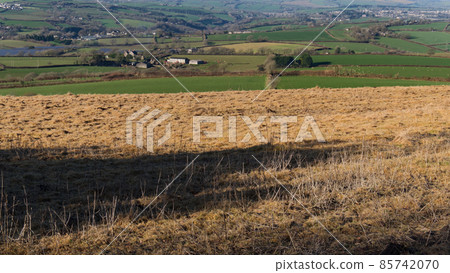 Beautiful views across a rolling Cornish landscape 85742070
