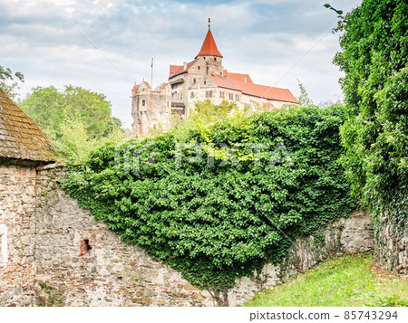 Castle Pernstejn. The one of the most beautiful and importent castle Castle Pernstejn. The one of the most beautiful and importent castle 85743294