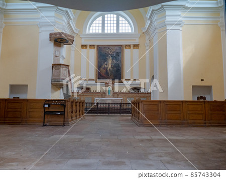 Interier of St. Sebastiano's chapel known as Svaty kopecek Interier of St. Sebastiano's chapel known as Svaty kopecek 85743304