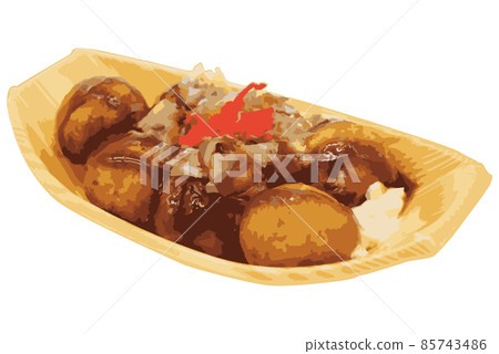 Illustration of takoyaki 85743486
