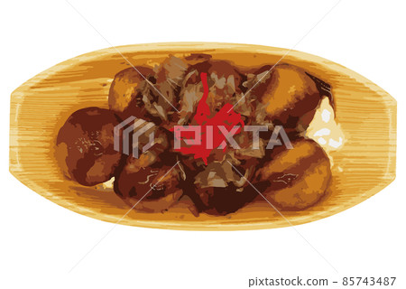 Illustration of takoyaki 85743487