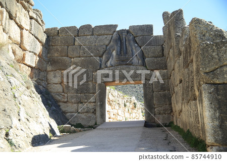 Lion Gate in Mycenae, Greece . High quality photo Lion Gate in Mycenae, Greece . High quality photo 85744910