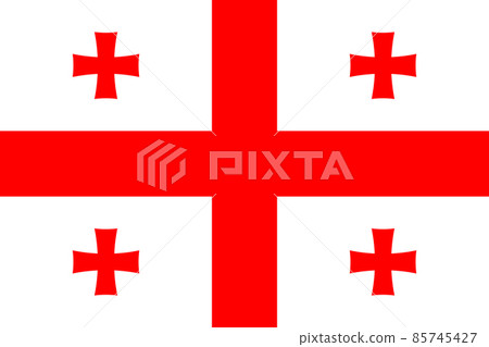 Geogia official flag of country 85745427