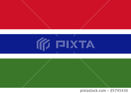 Gambia official flag of country 85745430