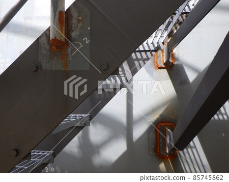 Stairs around new tank construction 85745862