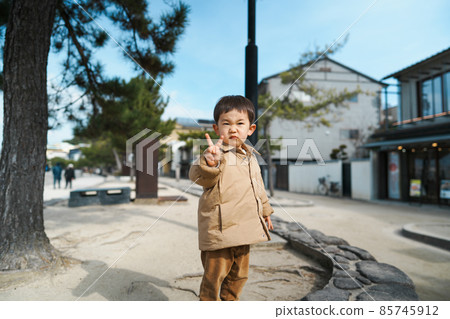 An unpleasant boy portrait An unpleasant boy portrait 85745912