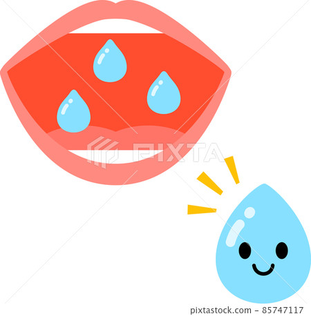 Saliva character - Stock Illustration [85747117] - PIXTA