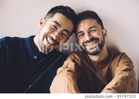 笑臉同性戀夫婦，LGBTQ，最好的朋友形象 85747153